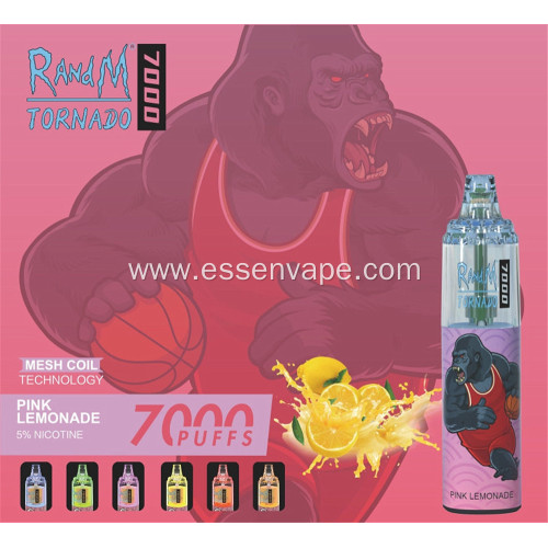 Newest RandM Tornado 7000 Puffs Disposable Vape